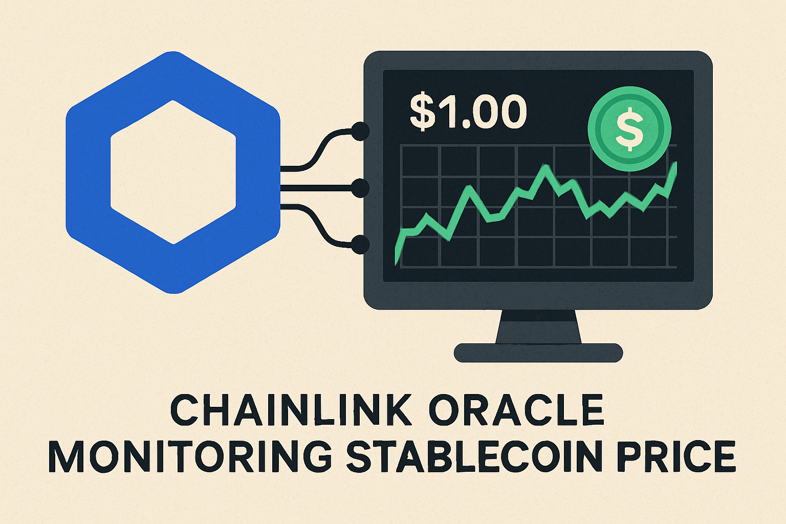 Chainlink oracle monitoring stablecoin price