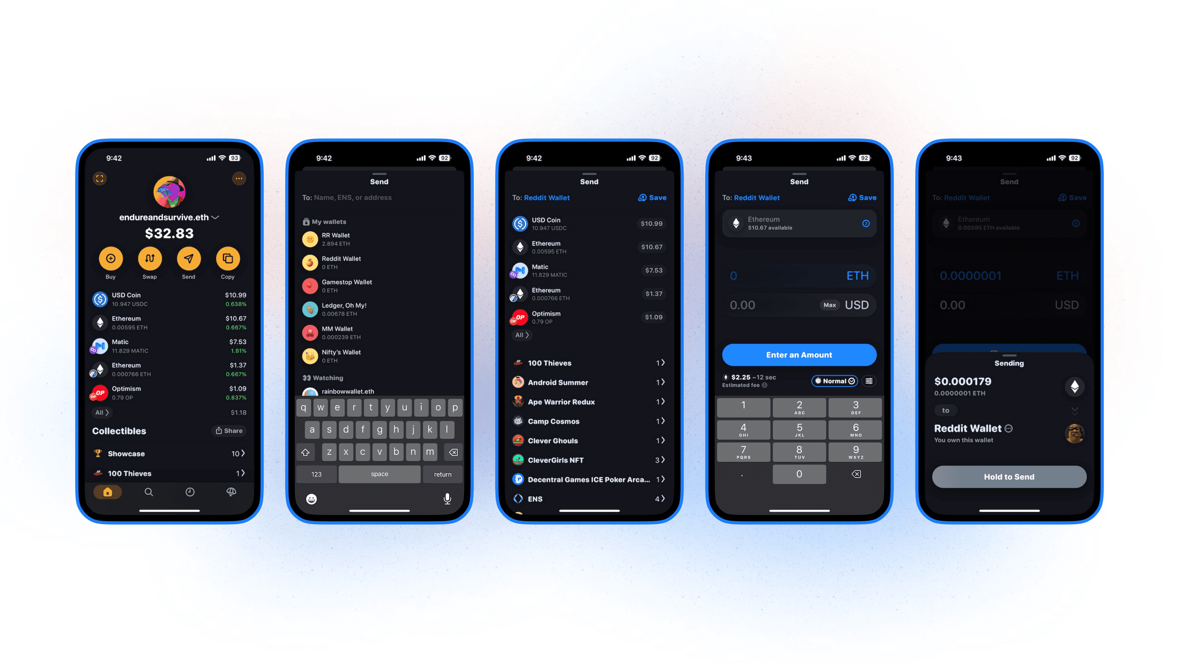 Rainbow Wallet app Base blockchain