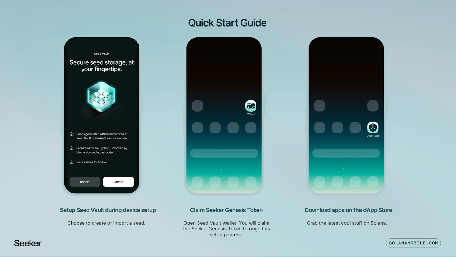 Solana Seeker Seed Vault hardware wallet