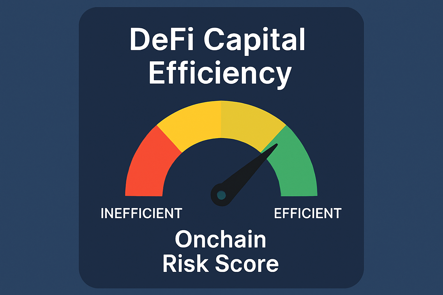 DeFi capital efficiency onchain risk score