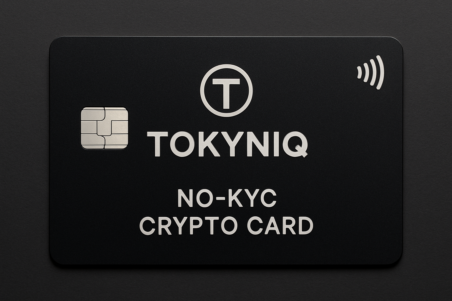 Tokyniq No-KYC Crypto Card physical card