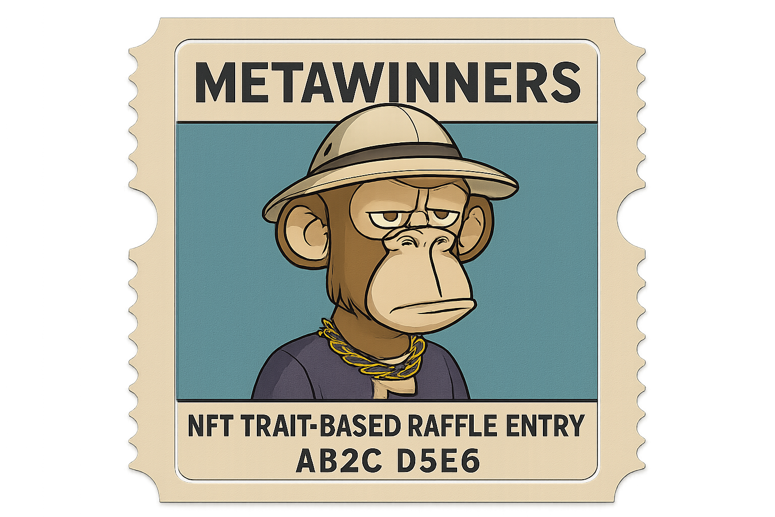 MetaWinners NFT trait-based raffle entry