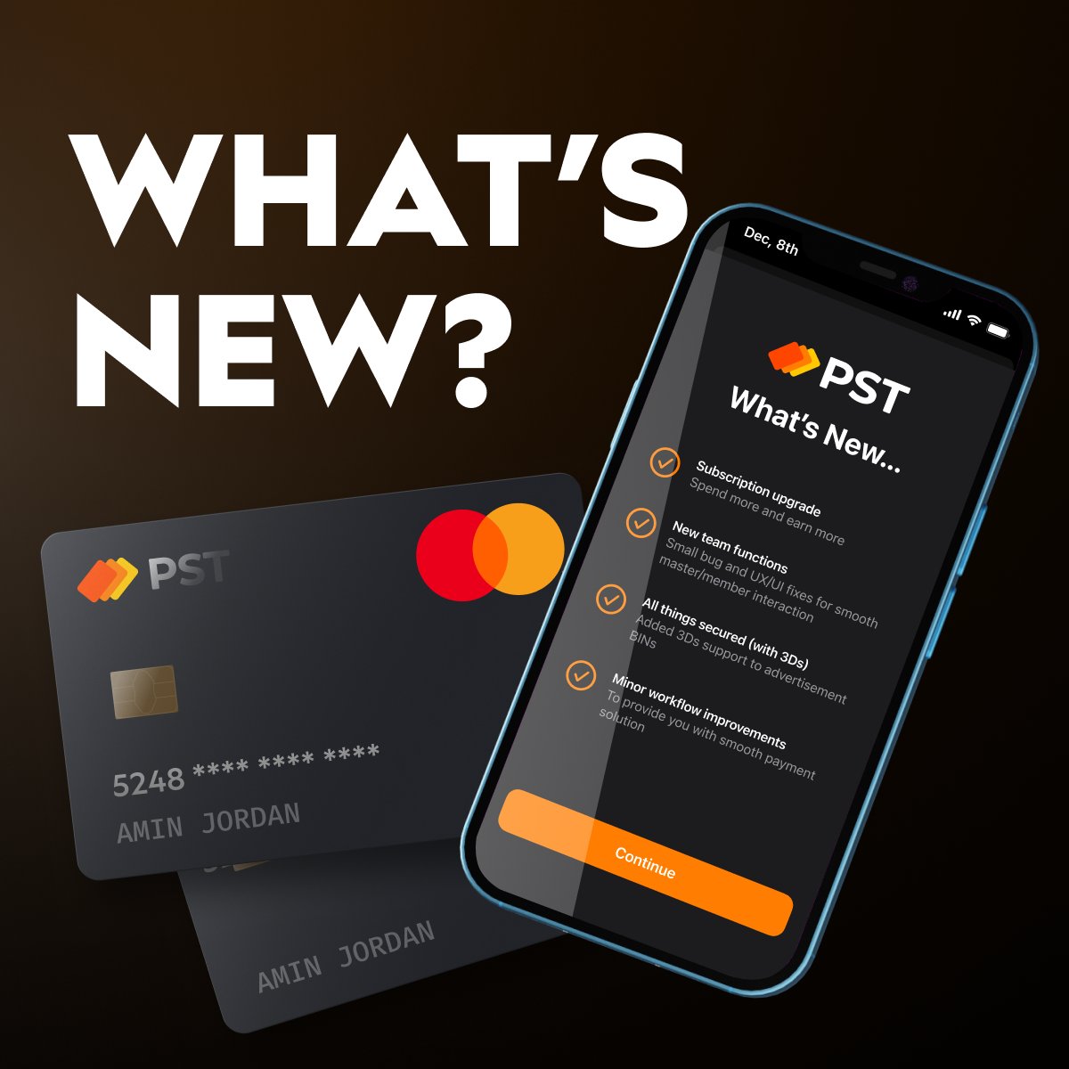 PST.NET USDC virtual card