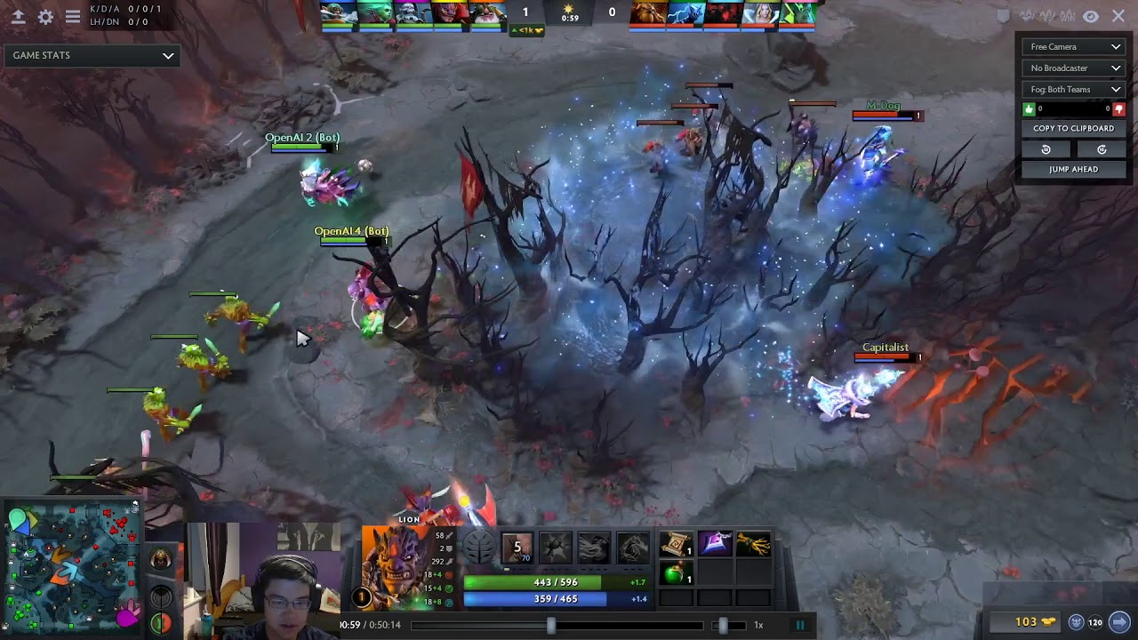 OpenAI Five Dota 2 gameplay