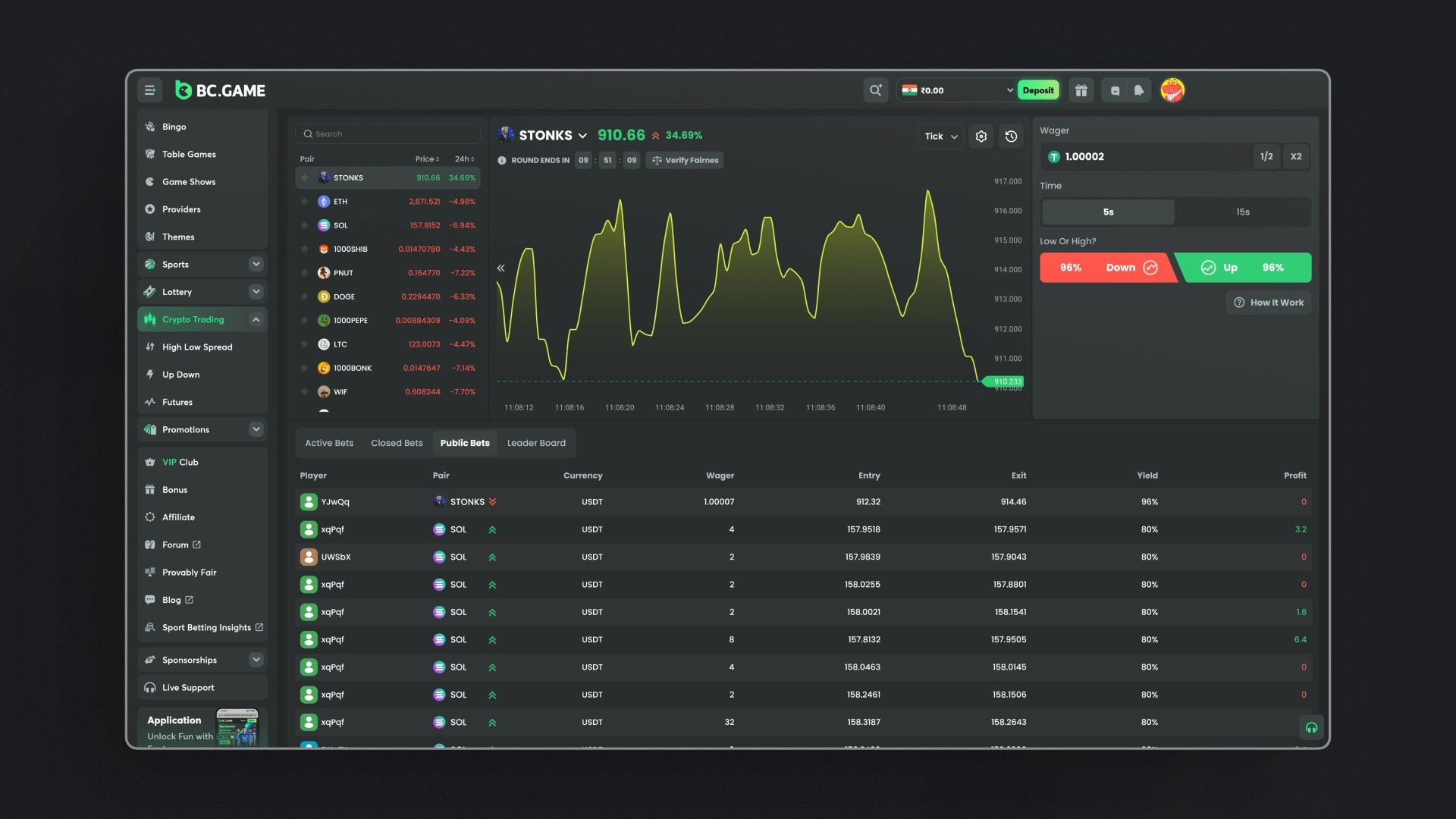 BC.Game crypto esports betting 2025