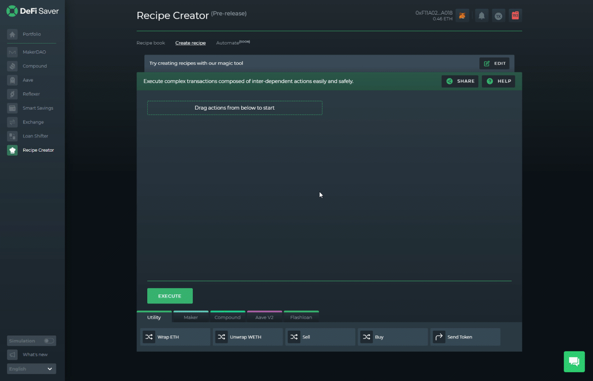 DeFi liquidation simulation tool