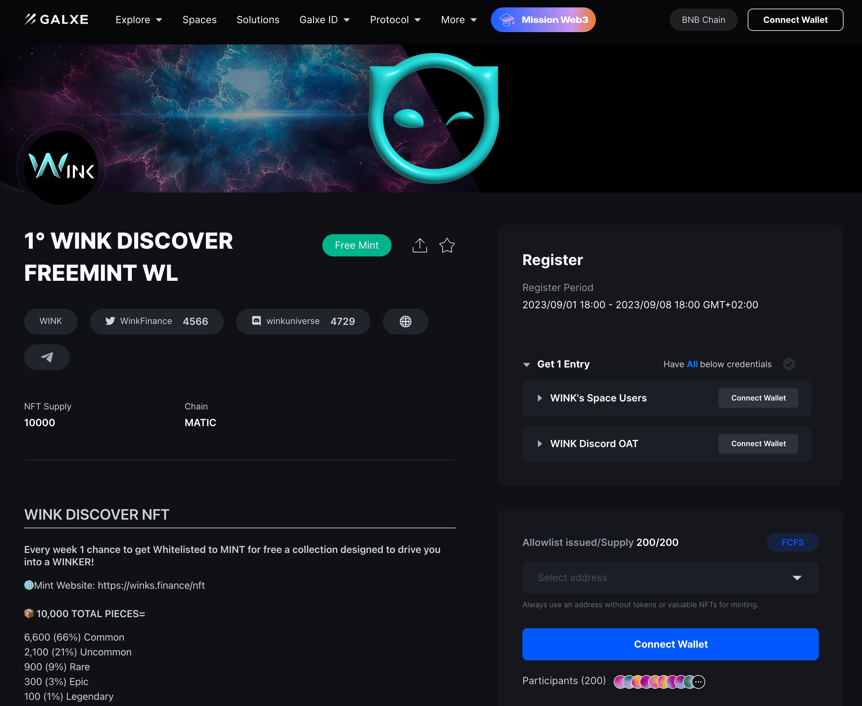 crypto airdrop whitelist Zealy Galxe Discord