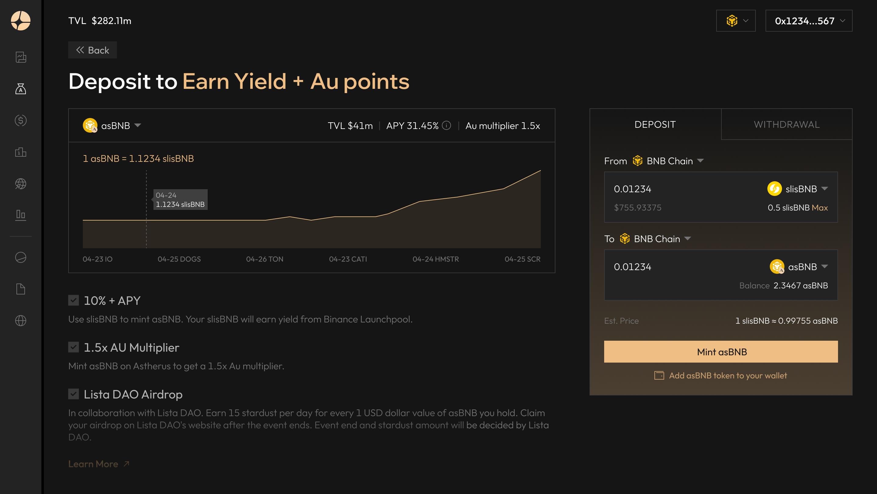 Aster DEX stock perpetual contracts