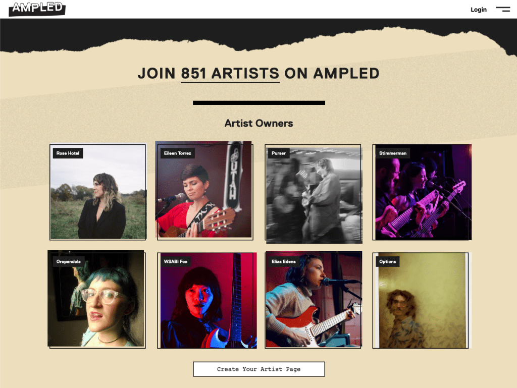 MuziQ platform indie artist funding screenshot