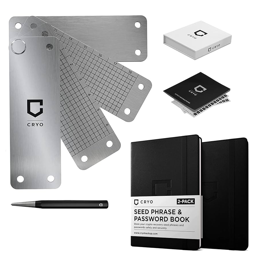 Ledger recovery phrase backup fireproof safe