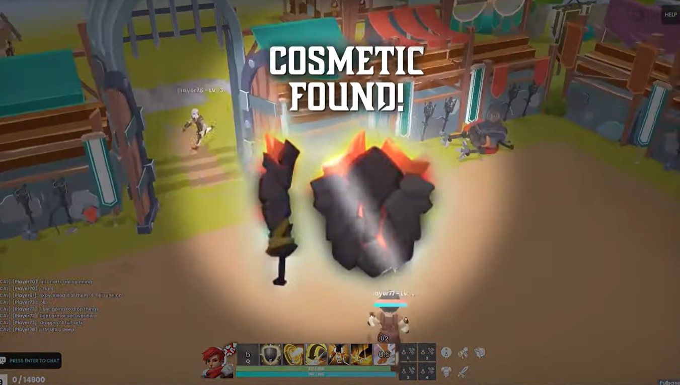 on-chain MMORPG player economy