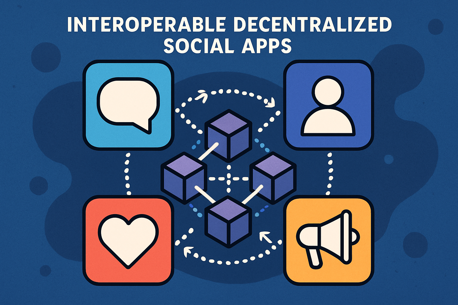 Interoperable decentralized social apps