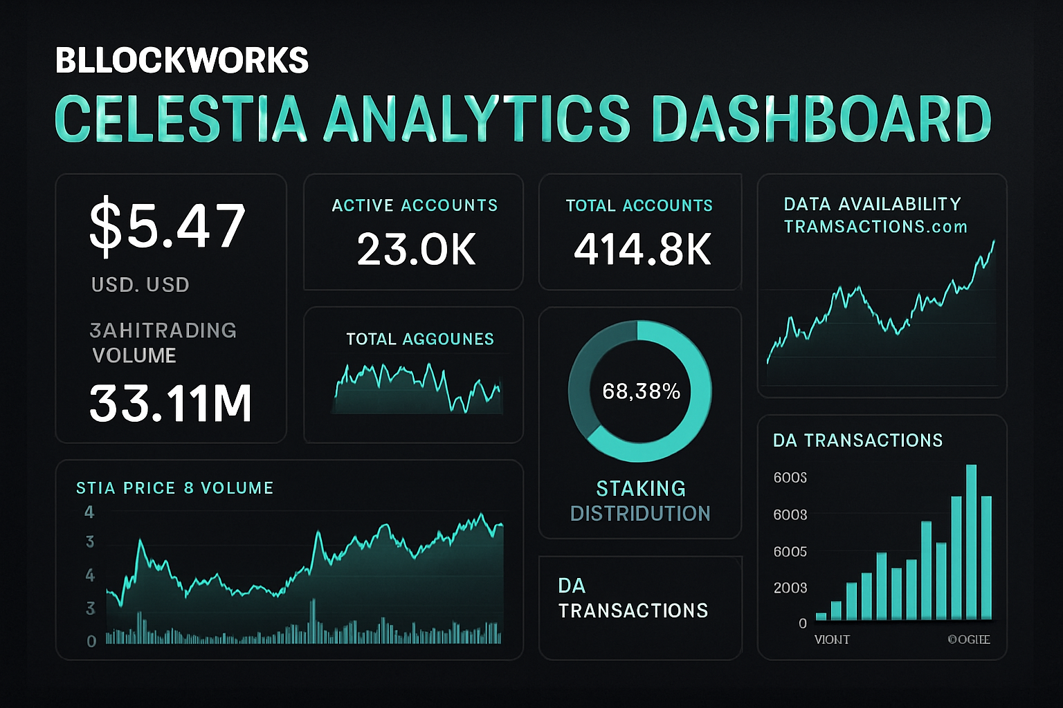 Blockworks Celestia Analytics Dashboard