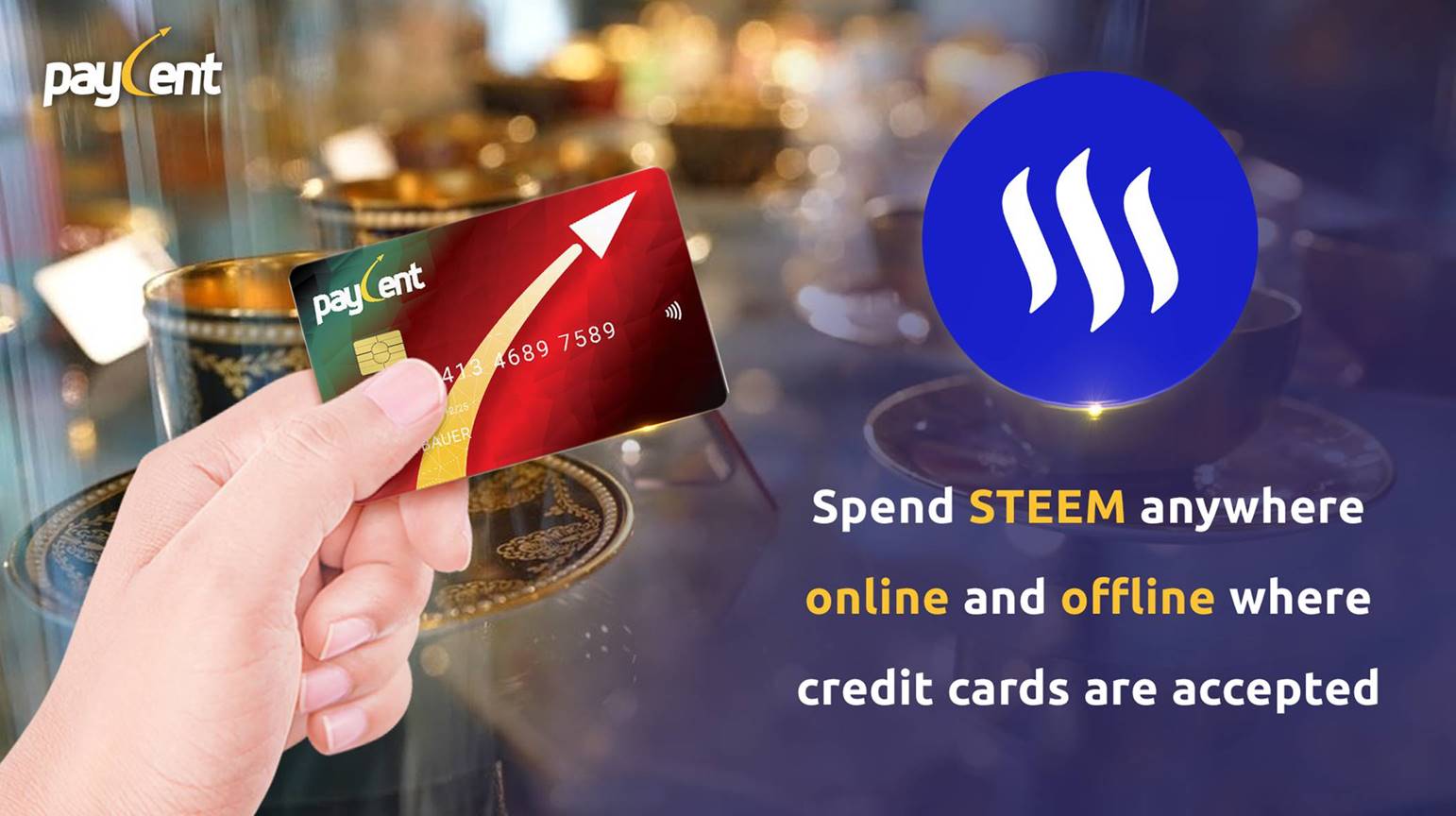 Paycent crypto debit credit card