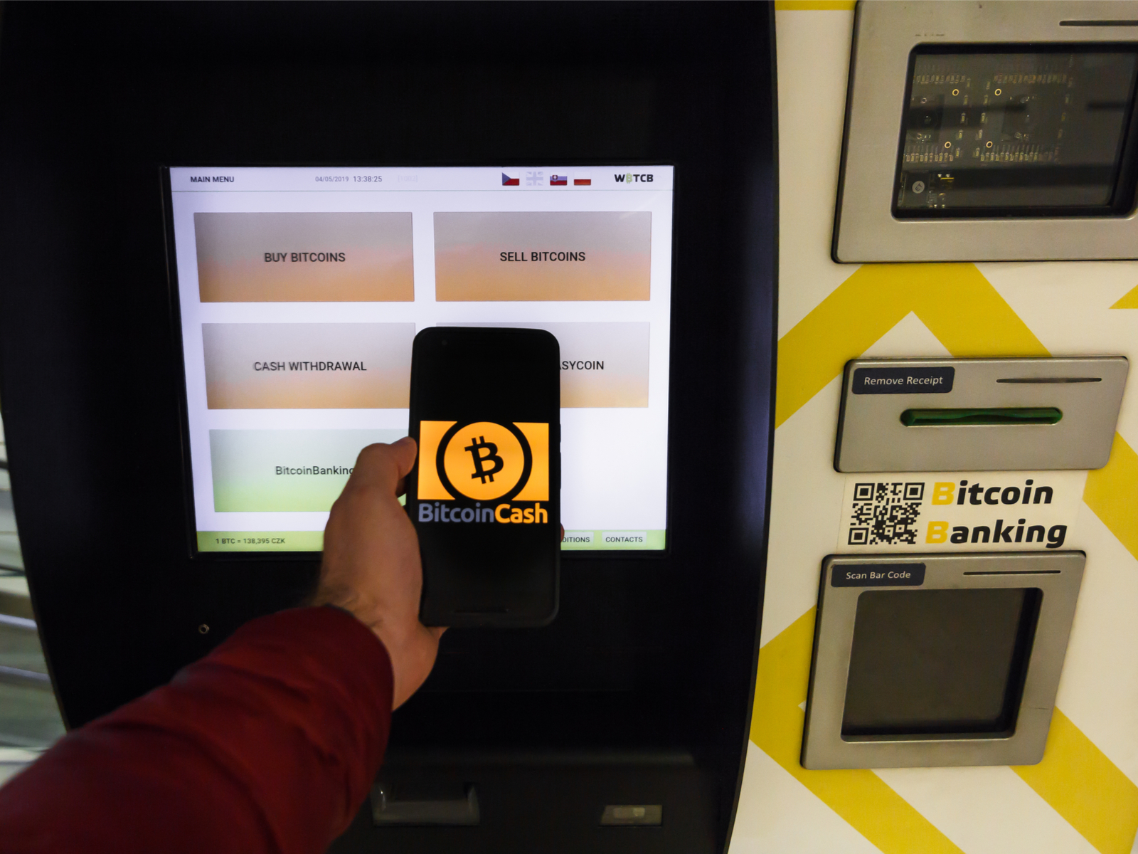Bitcoin ATM USDT withdrawal cash anonymous
