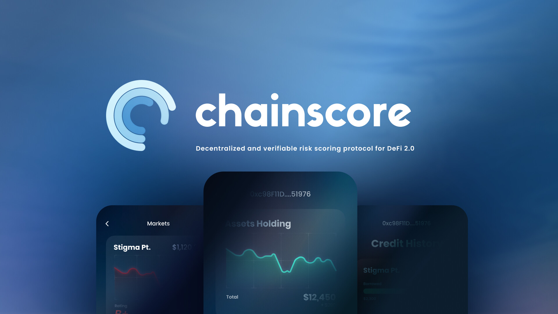 DeFi risk management on-chain credit scores