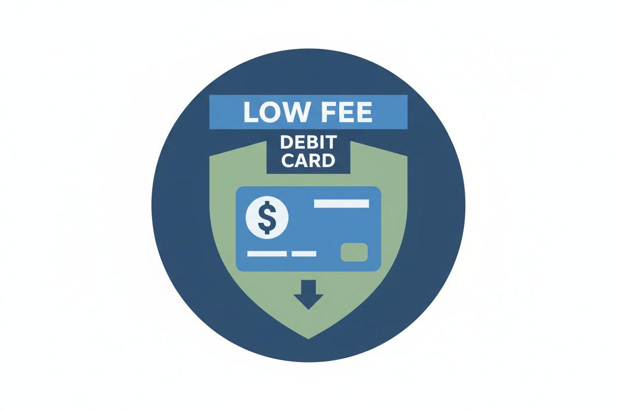 low fee debit card icon