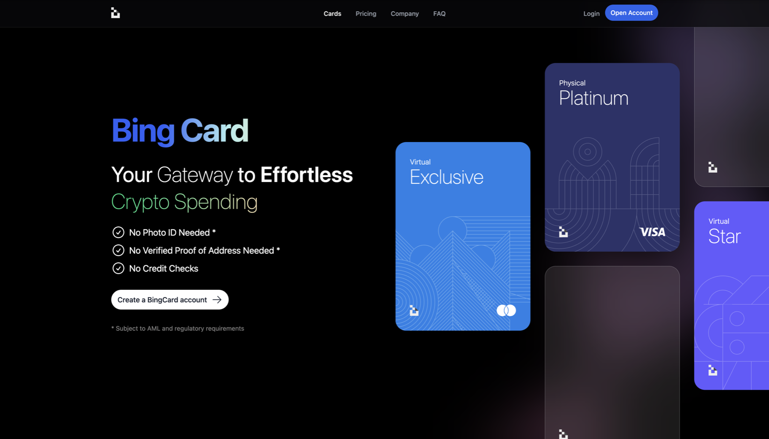 no KYC virtual card privacy icon