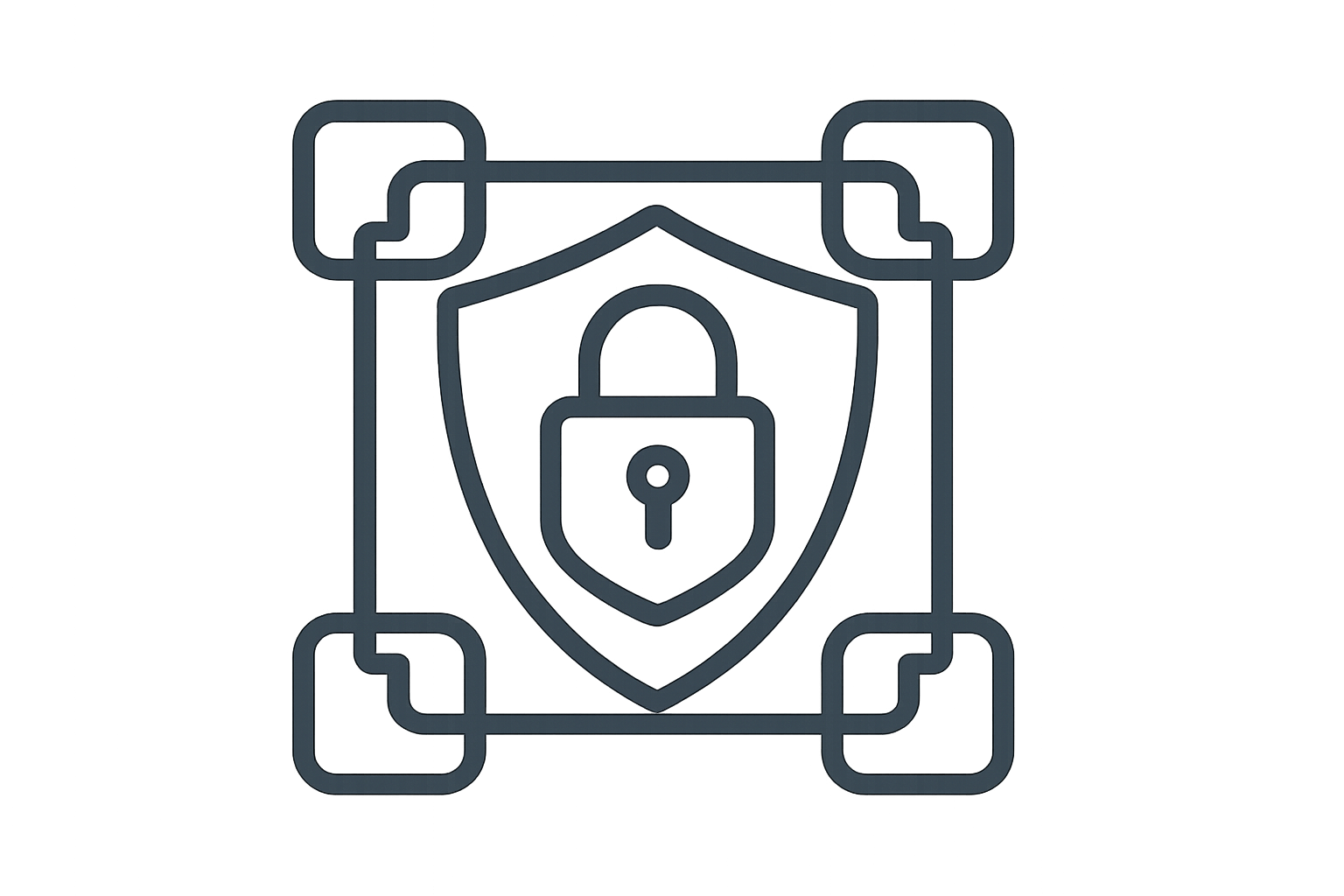 privacy shield blockchain icon