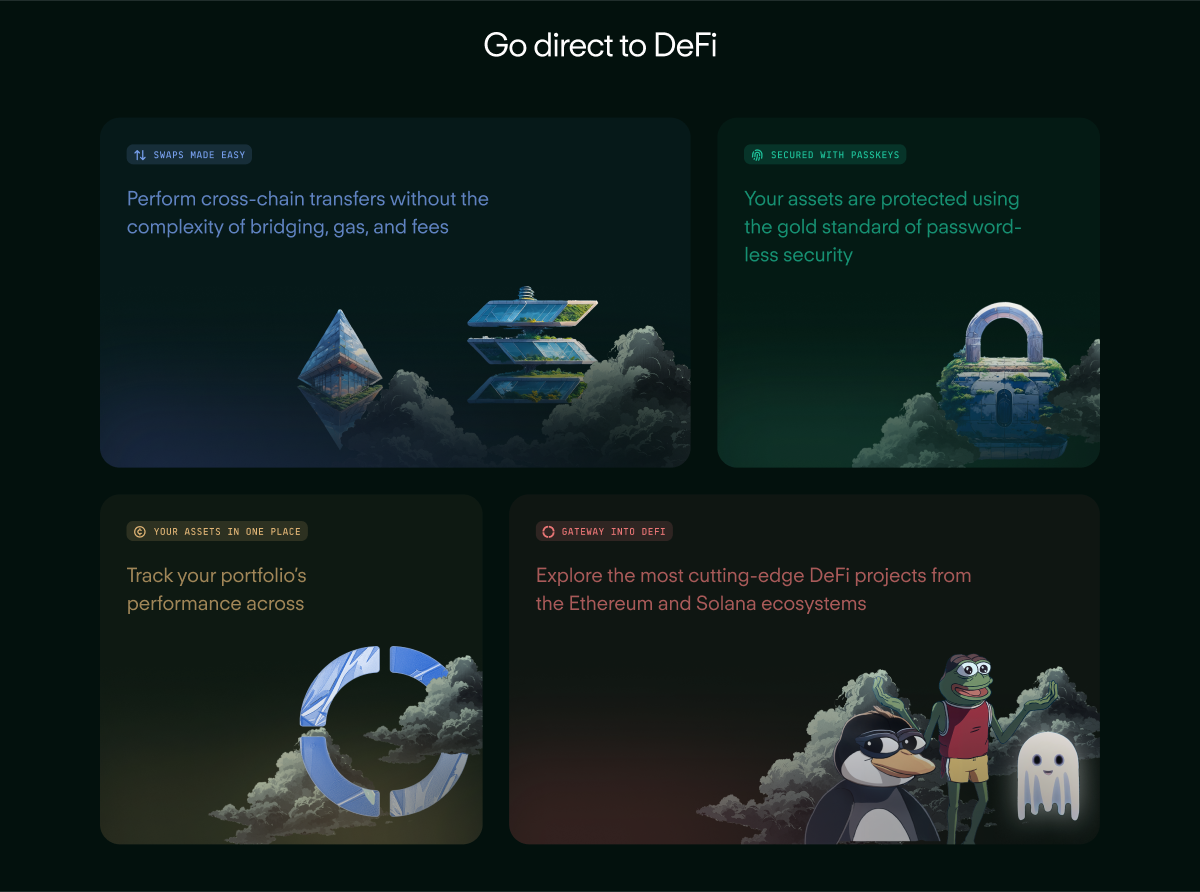 gasless DeFi swaps account abstraction