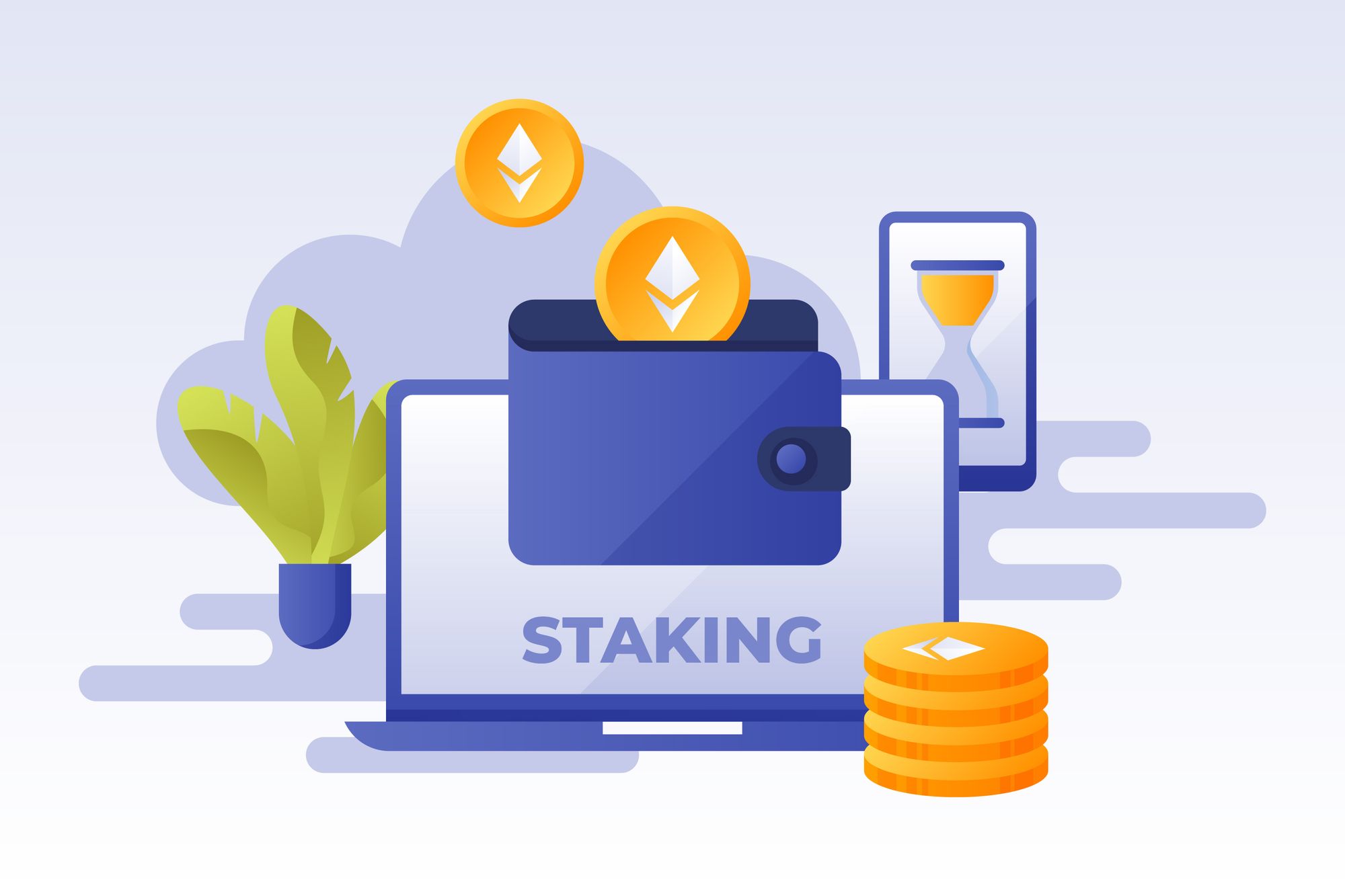 blockchain staking security icon