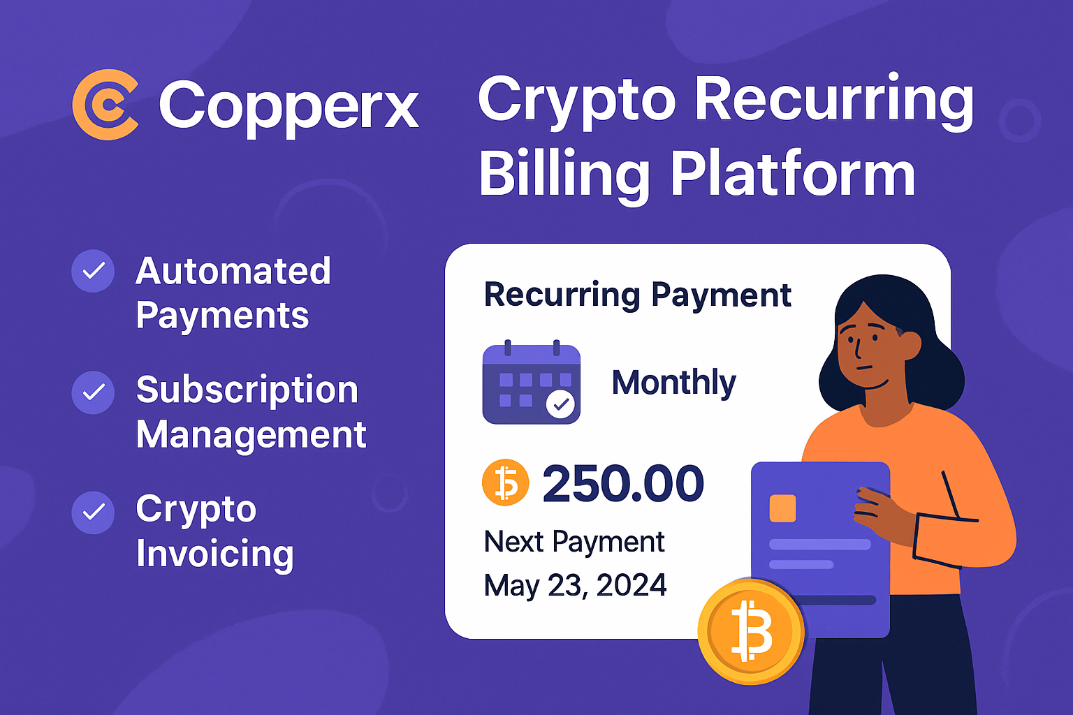 Copperx crypto recurring billing platform