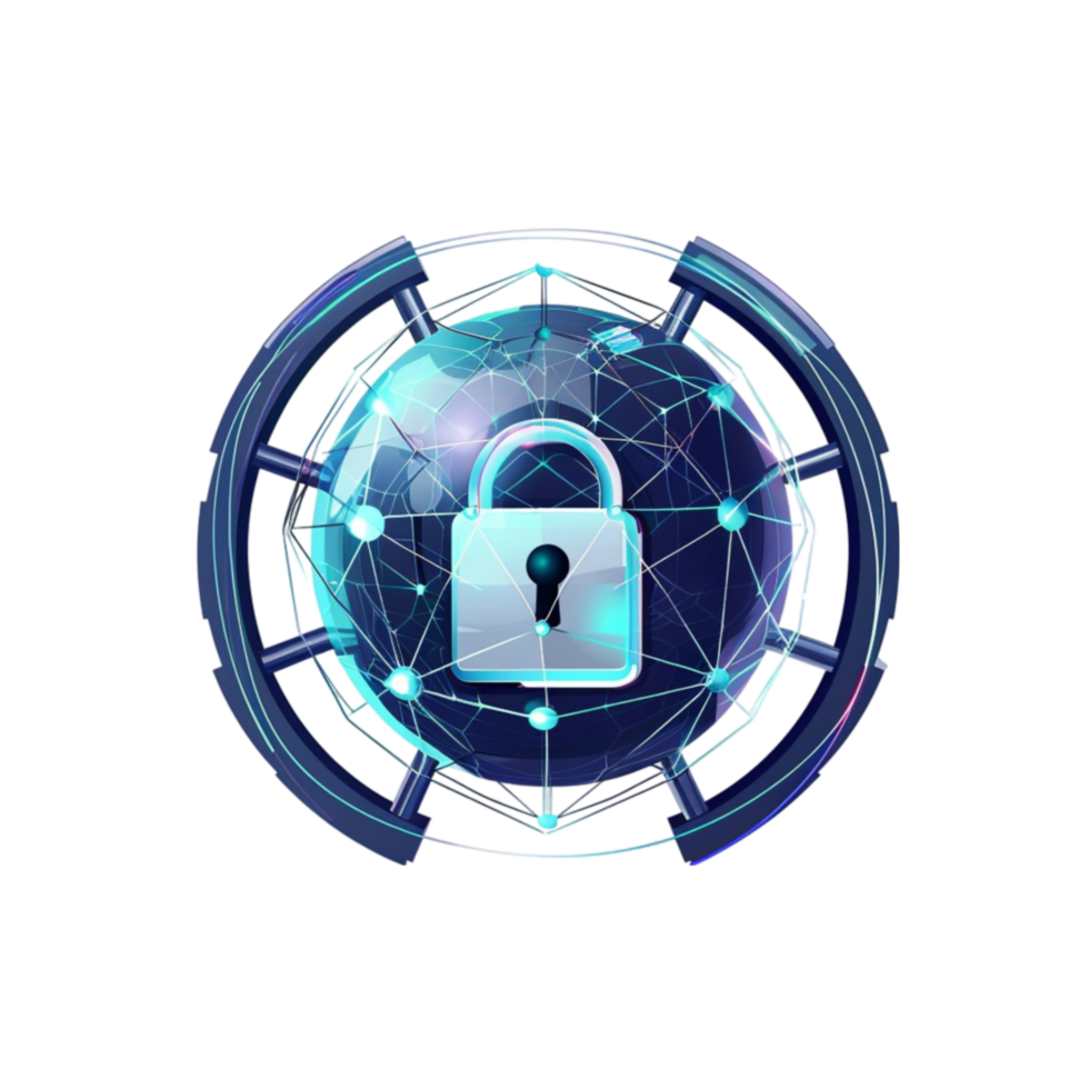 cyber security shield lock icon