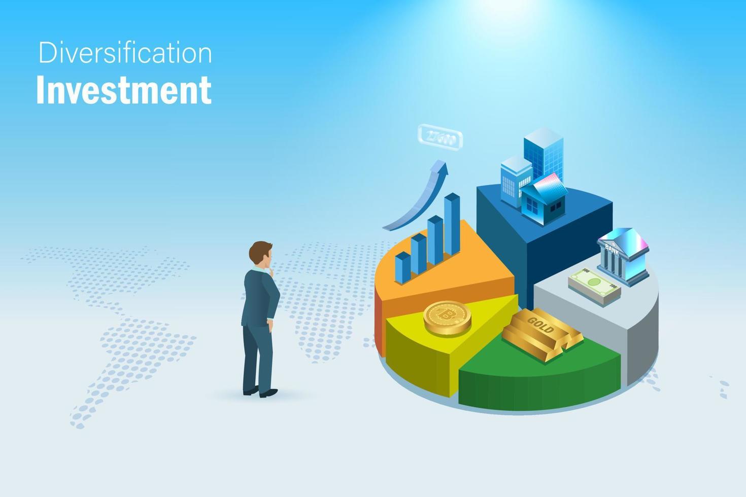diversified investment portfolio illustration