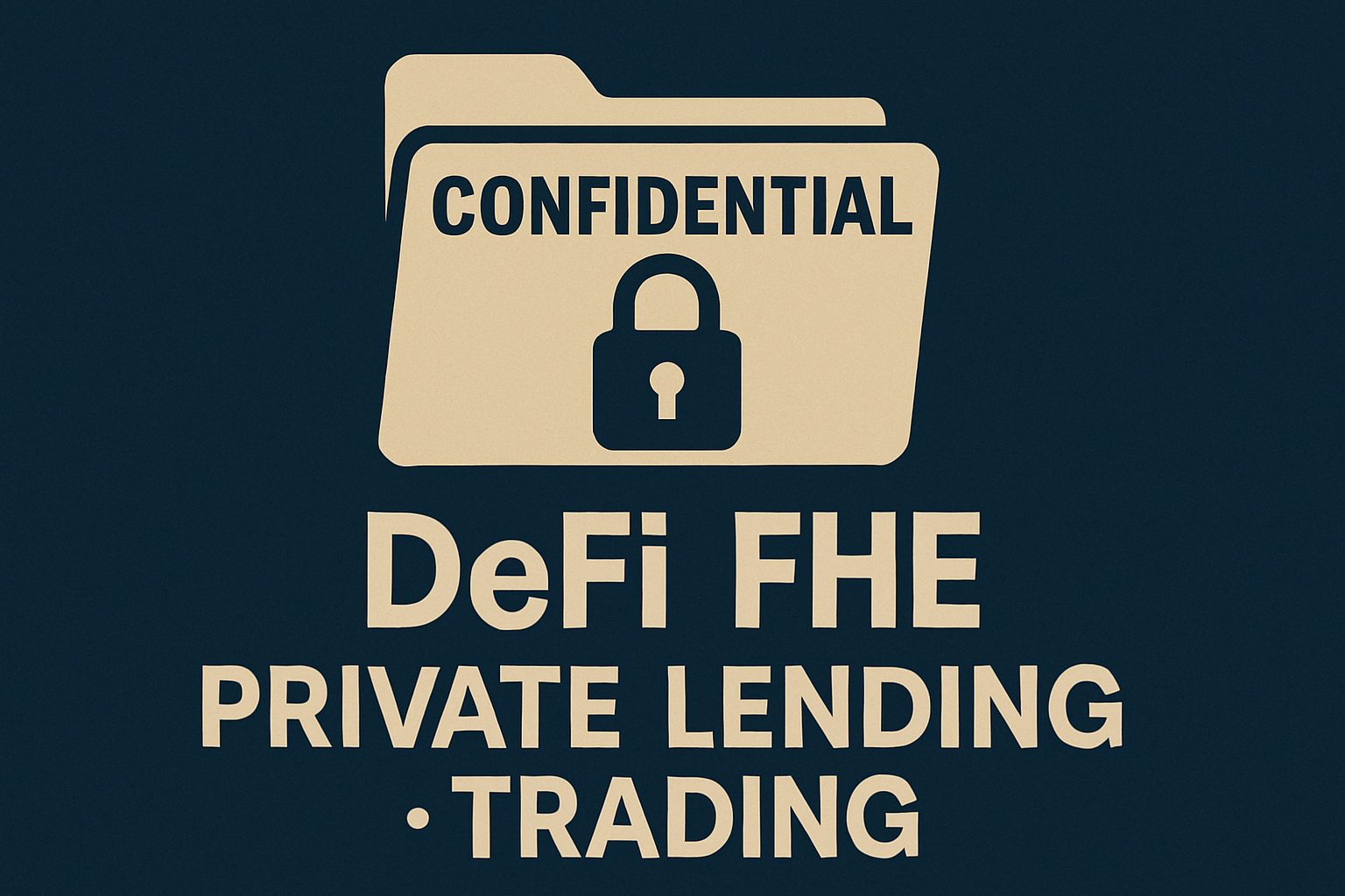 confidential DeFi FHE private lending trading