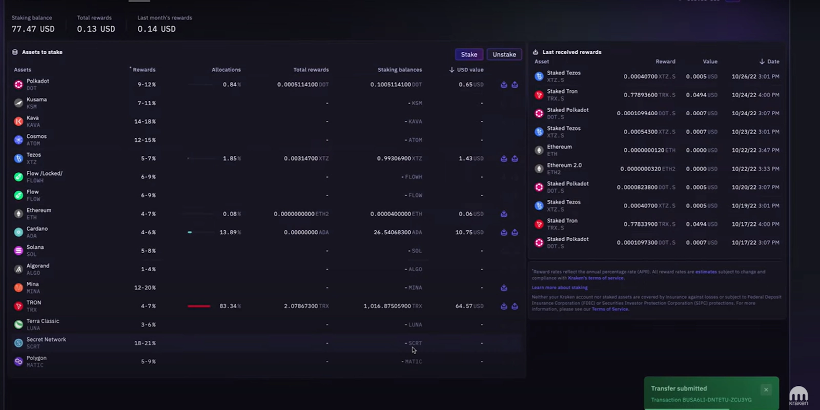 crypto staking community perks