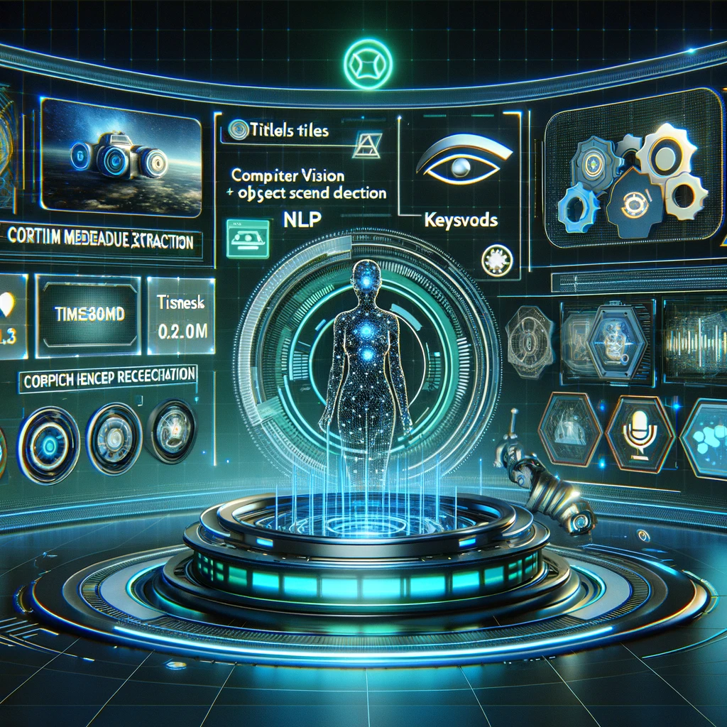 AI-generated game metadata interface