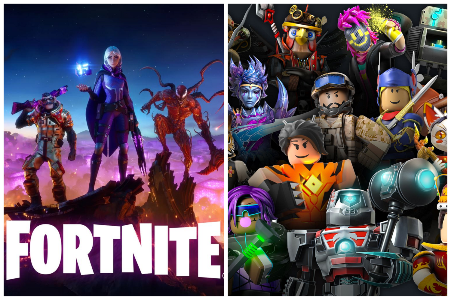 Fortnite and Roblox trending user-generated games