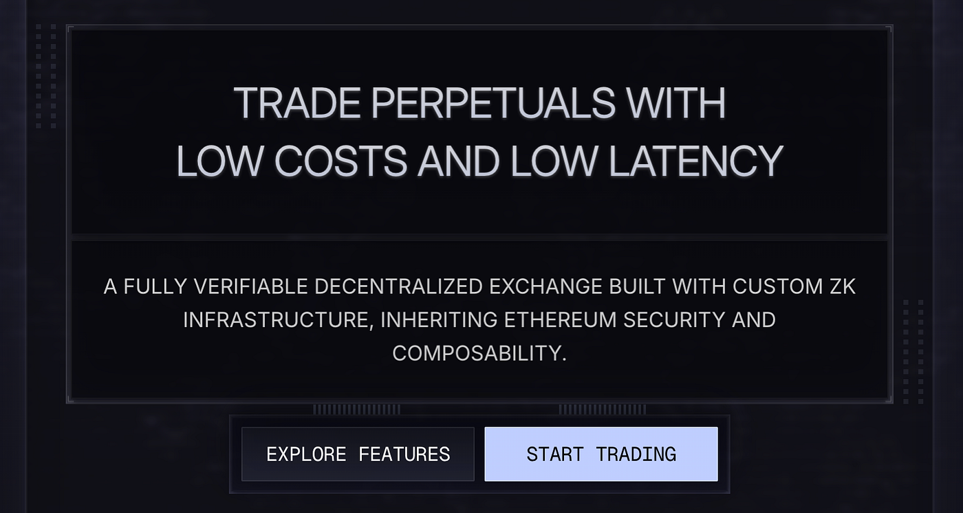 Lighter Perp DEX interface