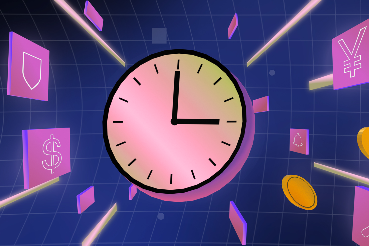 24/7 global access clock icon