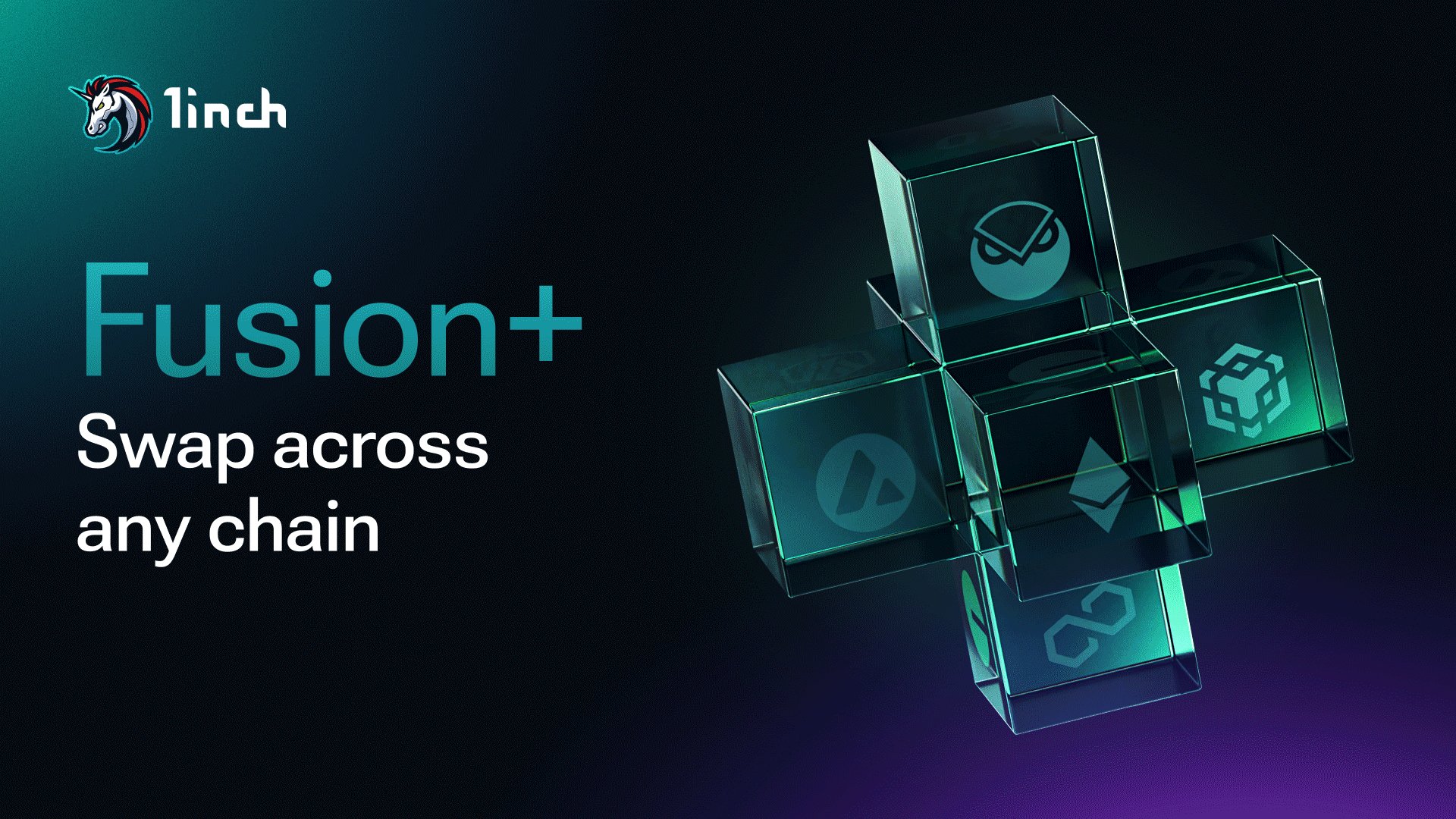 1inch cross-chain swaps Fusion+ feature