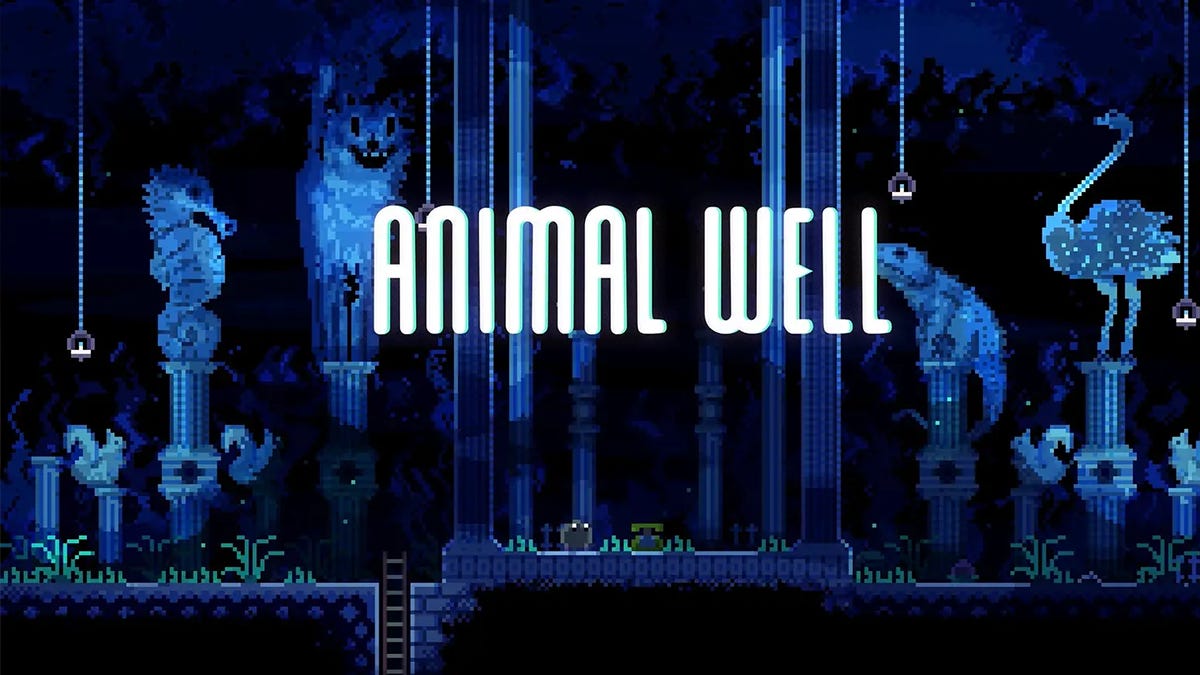 Animal Well indie game pixel art
