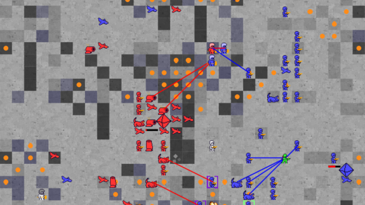 Battlecode MIT AI arena tournament screenshot