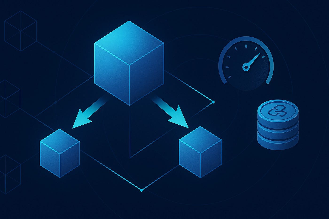blockchain modular upgrade illustration