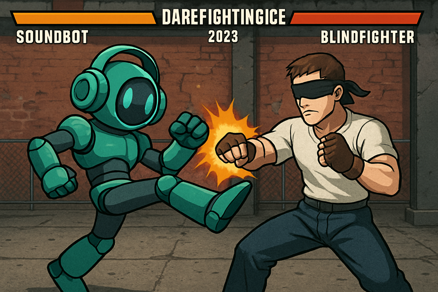 DareFightingICE 2023 SoundBot vs BlindFighter