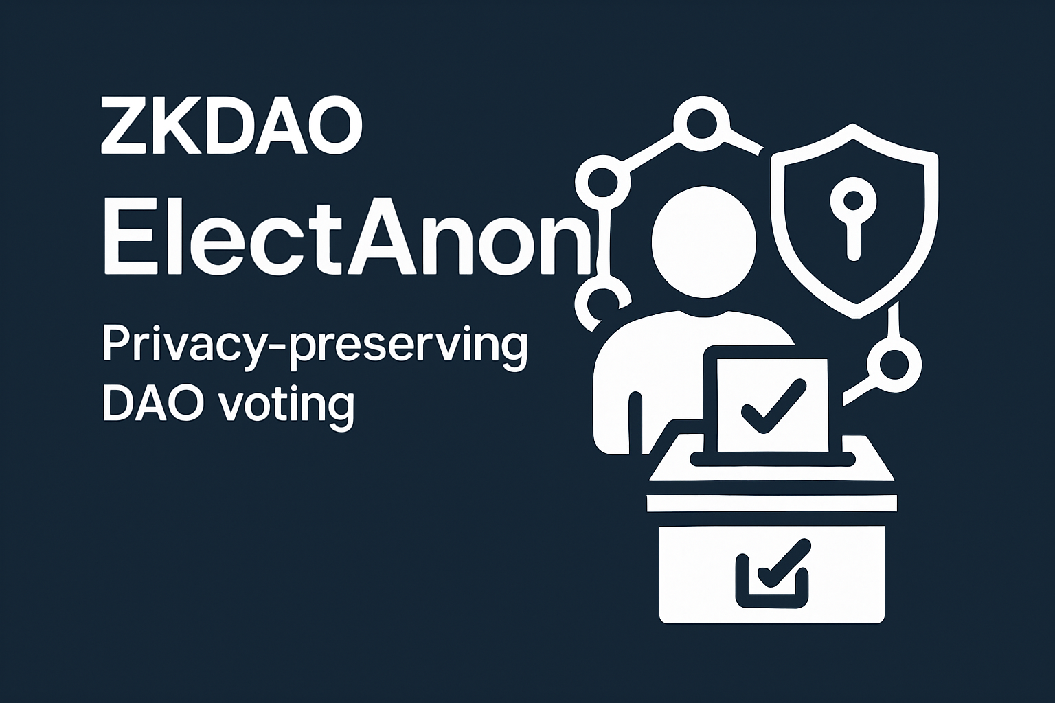 ZKDAO ElectAnon privacy-preserving DAO voting