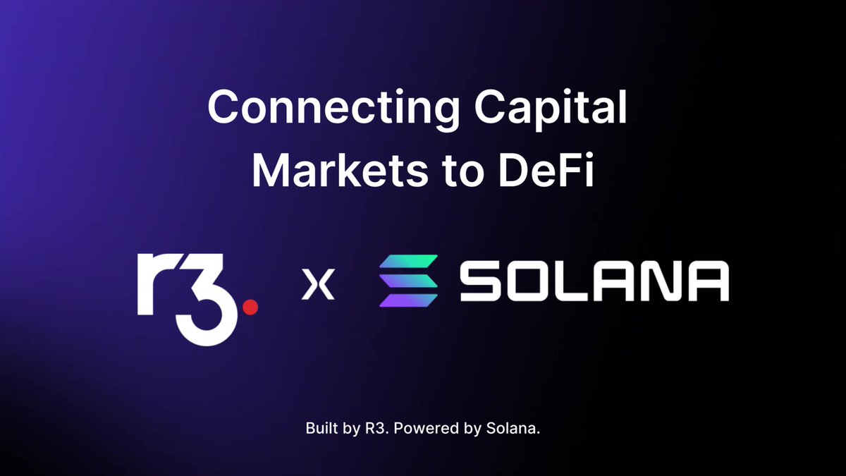 R3 Corda Solana tokenized assets