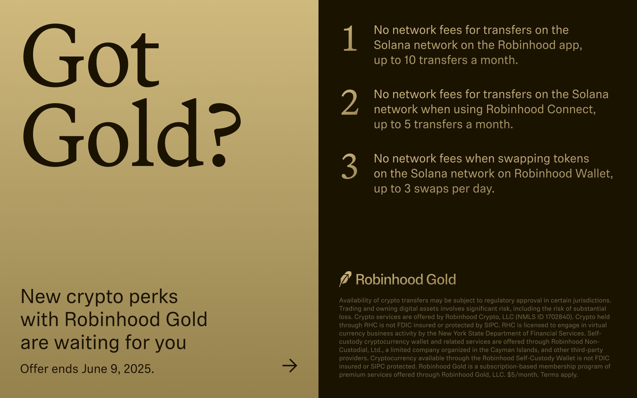 solana low fee gold token transfer