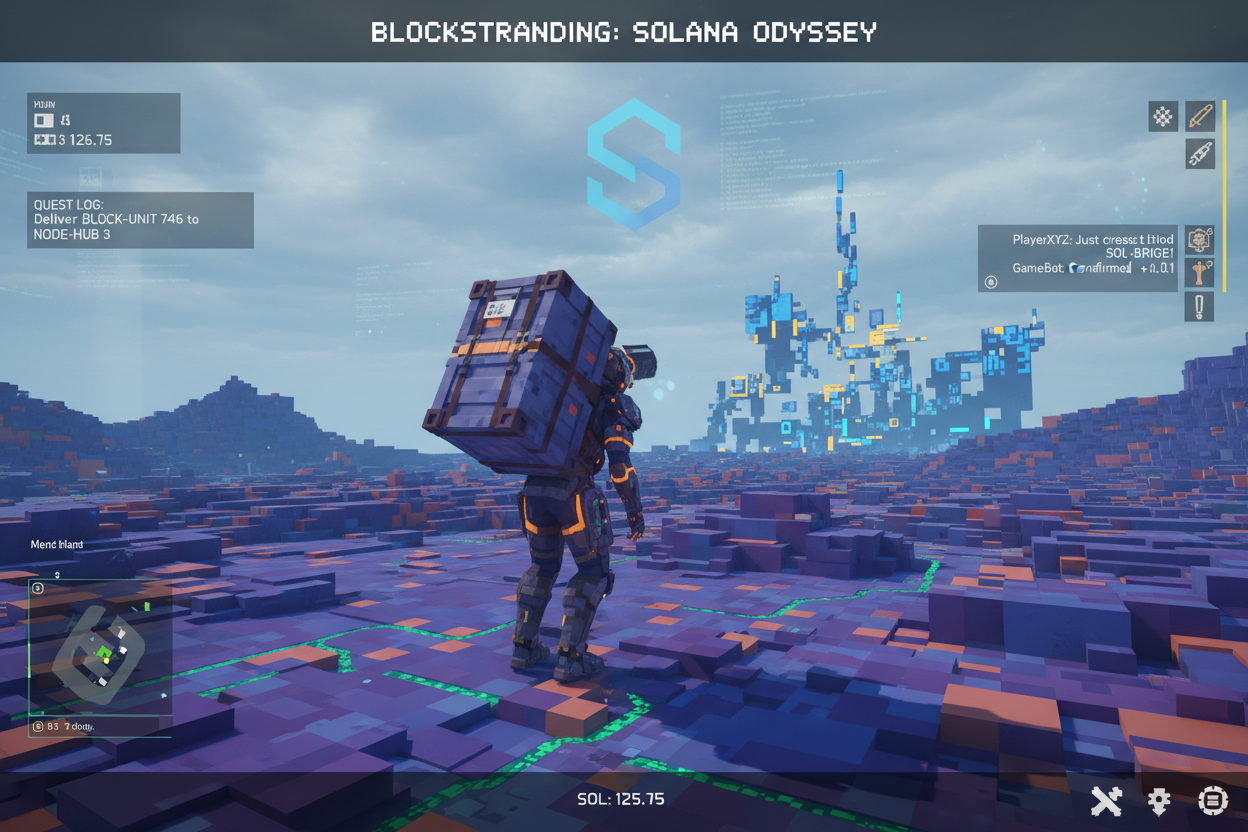 Blockstranding Solana game screenshot