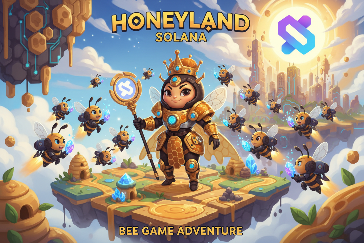 Honeyland Solana bee game art