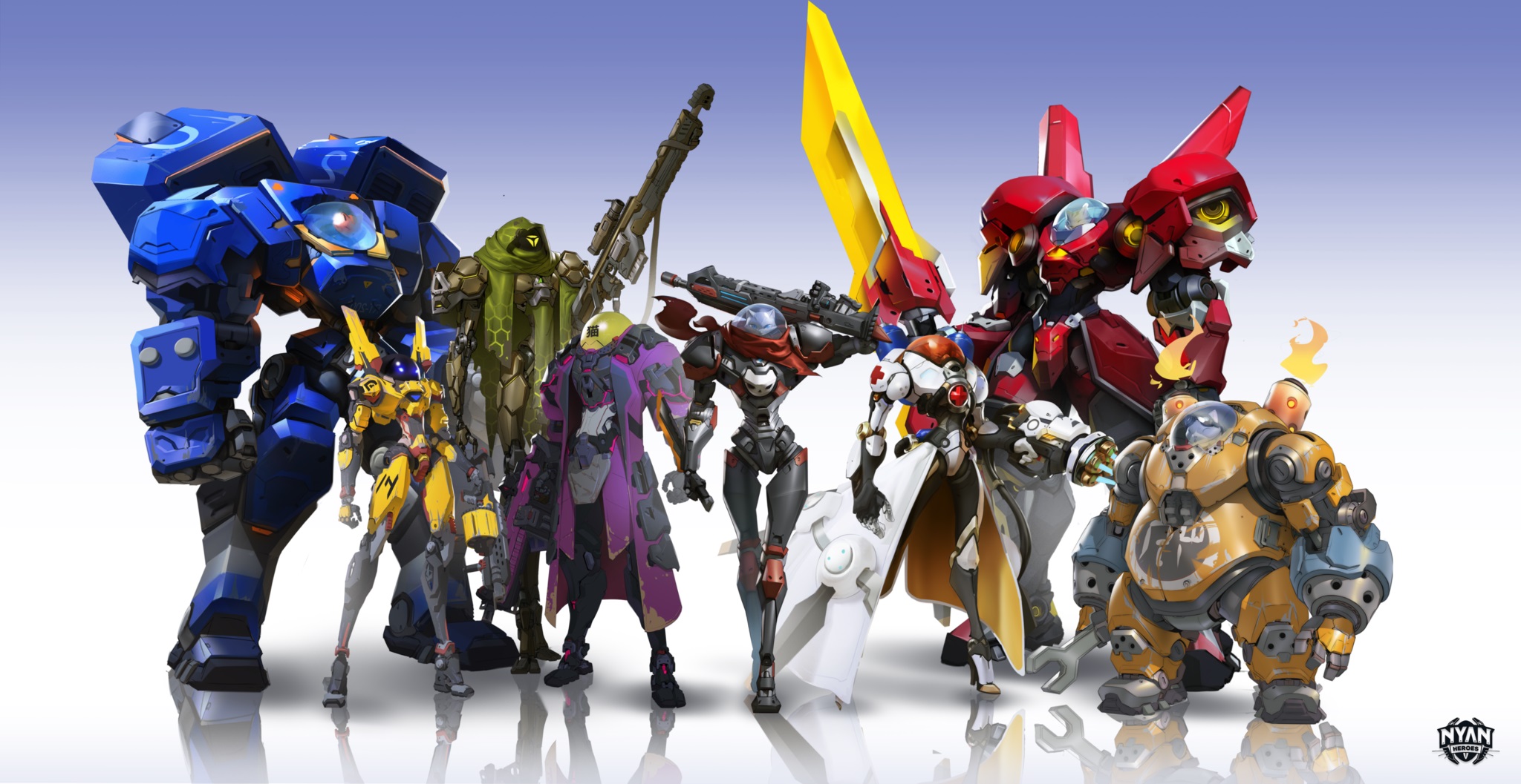 Nyan Heroes Solana game mech cats