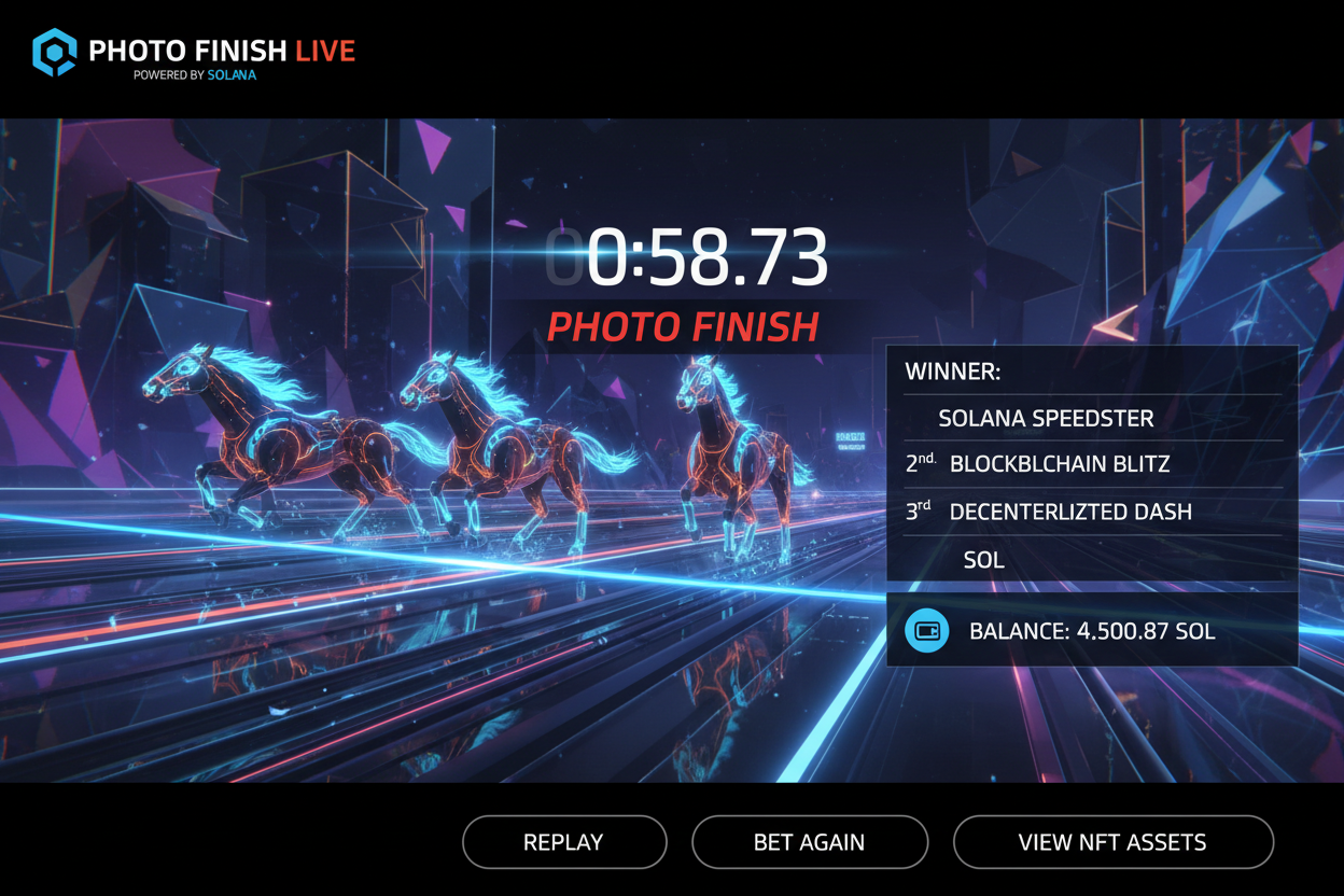 Photo Finish LIVE Solana horse racing screenshot
