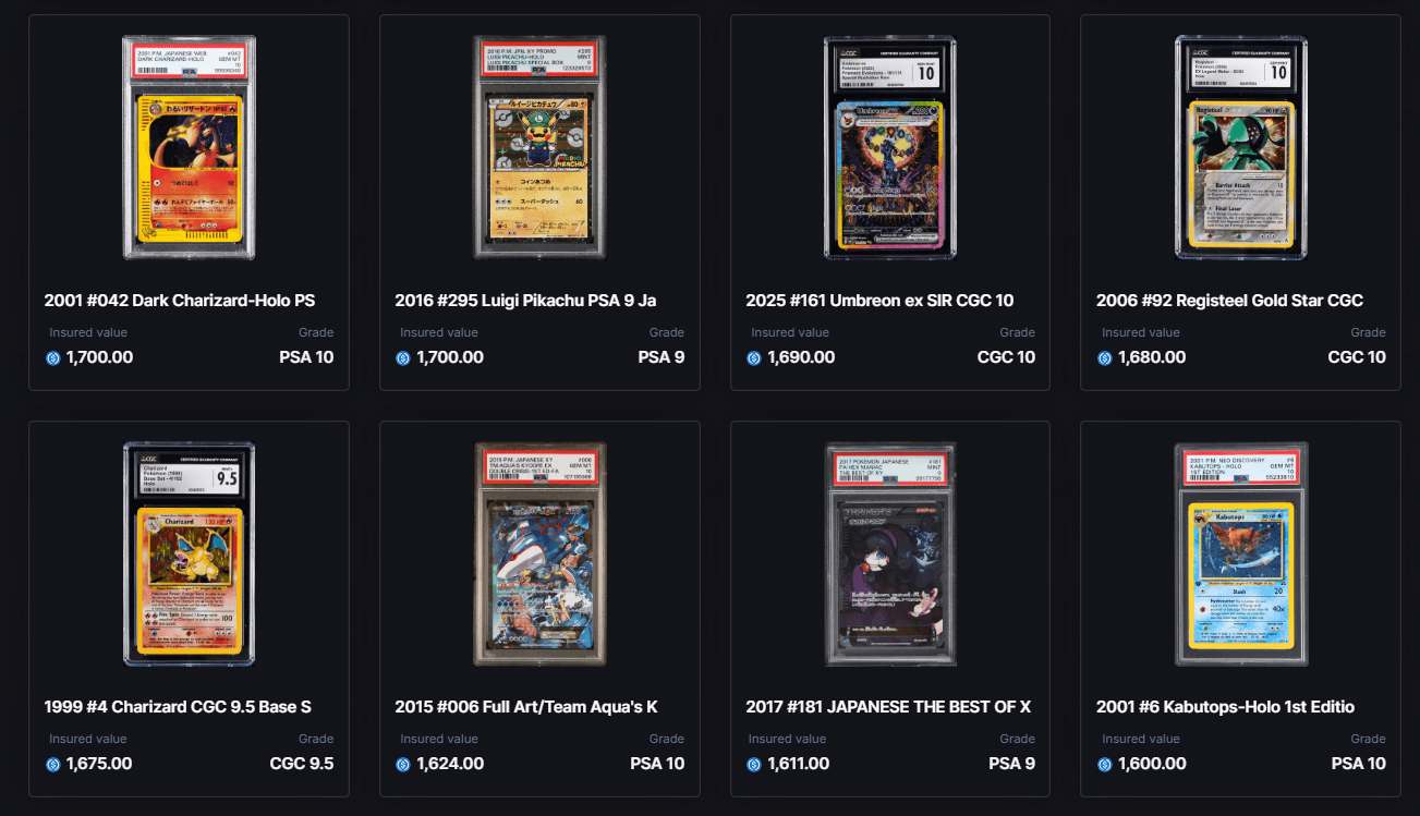 Collector Crypt Pokémon card tokenization platform