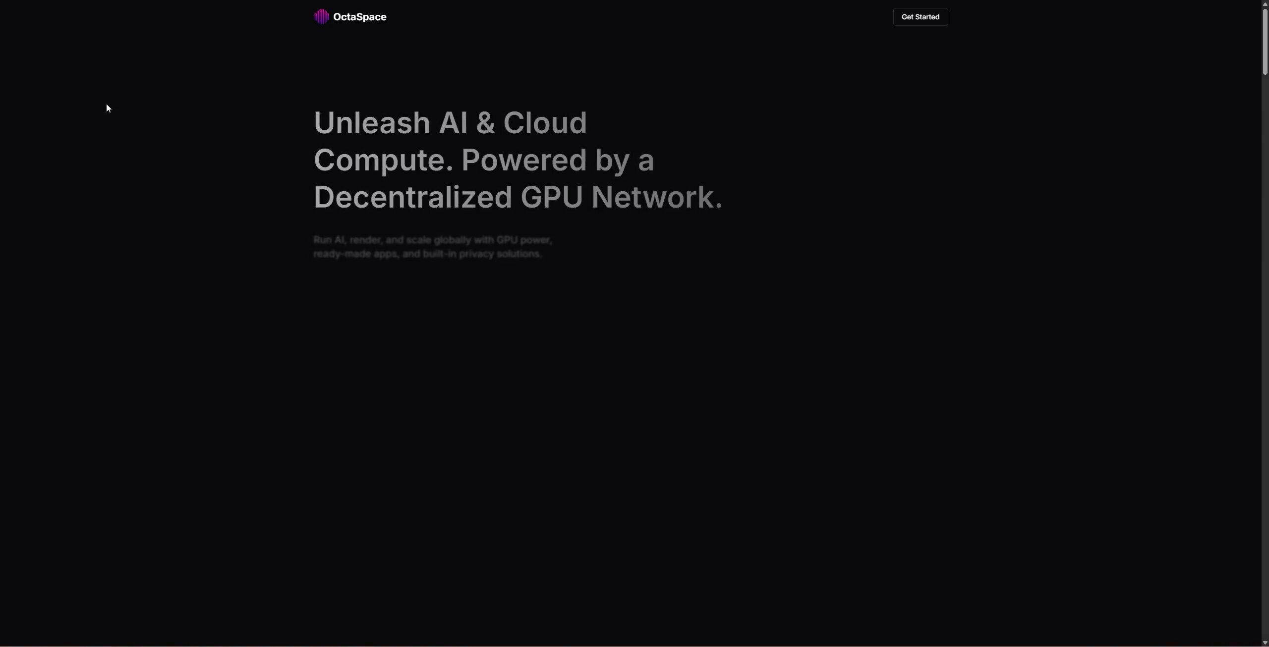 Octa Marketplace decentralized AI compute