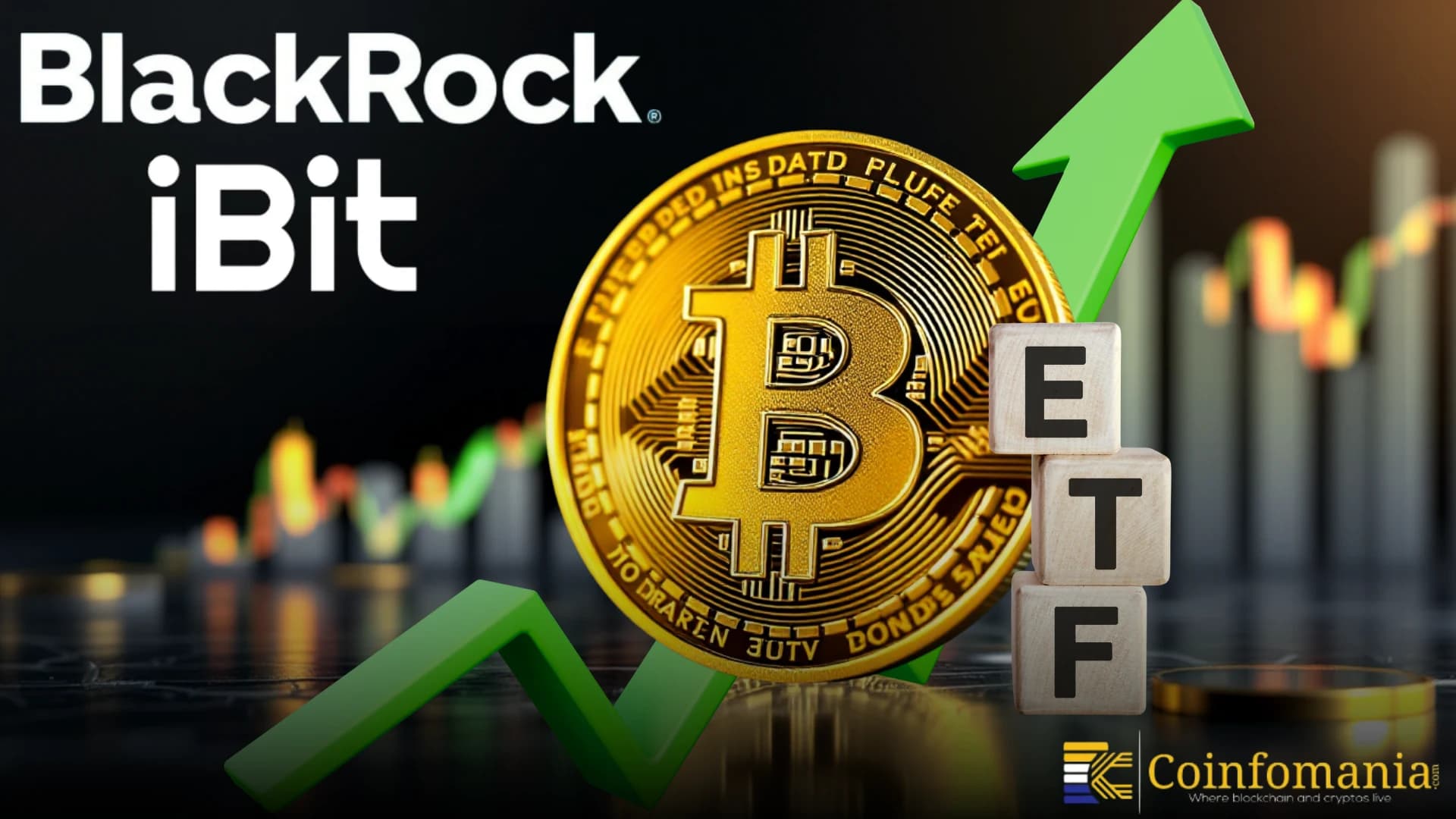 BlackRock logo IBIT Bitcoin ETF trust